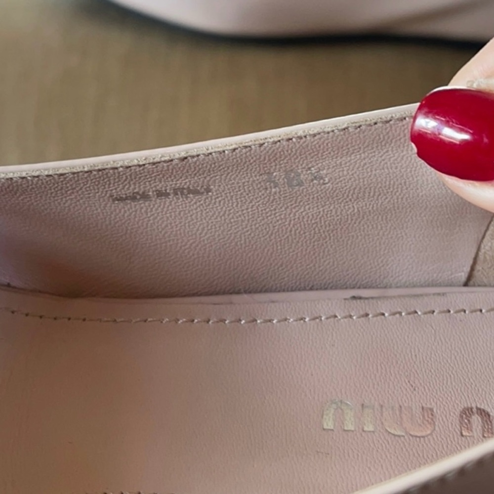 Miu Miu patent leather bow accent flats - Picture 4 of 7